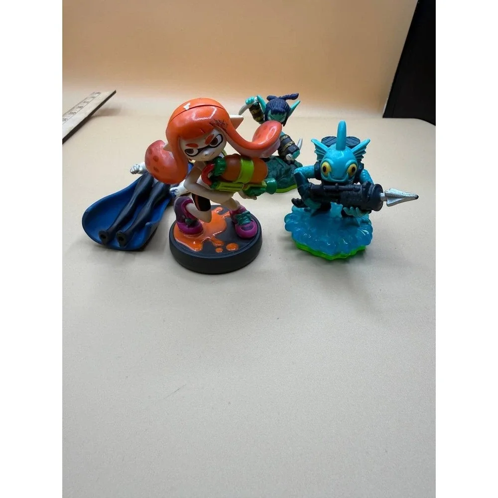 Lot Of 4 Amiibo Nintendo Figures Splatoon Series/Code Name: S.T.E.A.M. Series